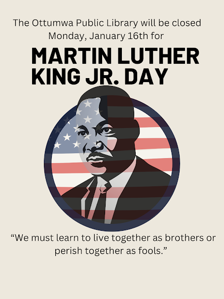 Library closed for Martin Luther King Jr. Day