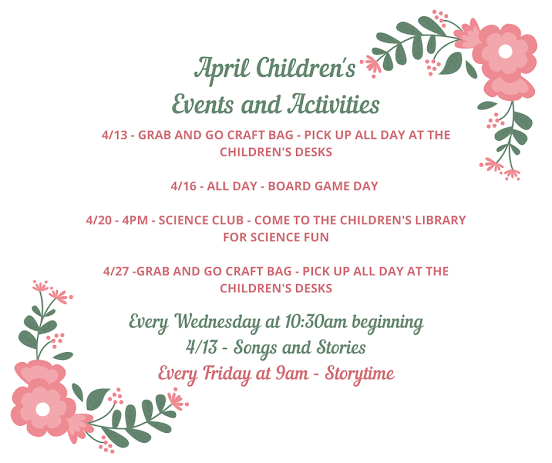 April children’s events and activities