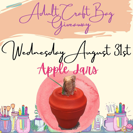 Adult take & make craft – August 31 apple jars