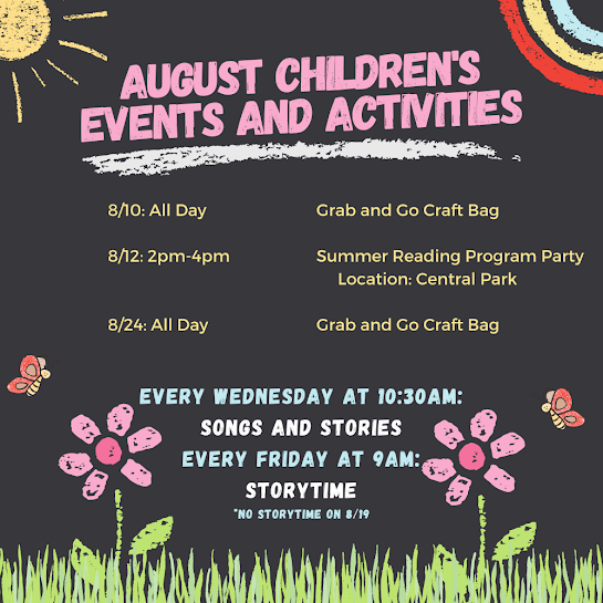 August children’s events and activities