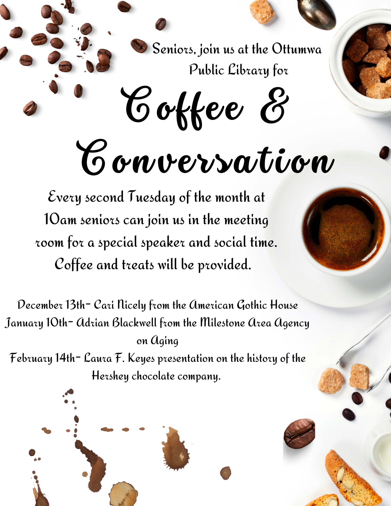 Coffee and conversation event December 13