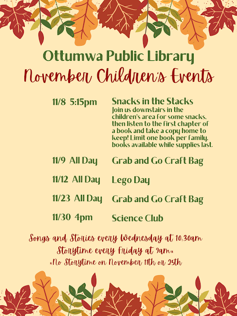 November children’s events and activities