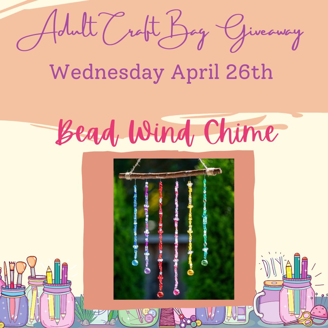 Adult take & make: April 26 Bead wind chime