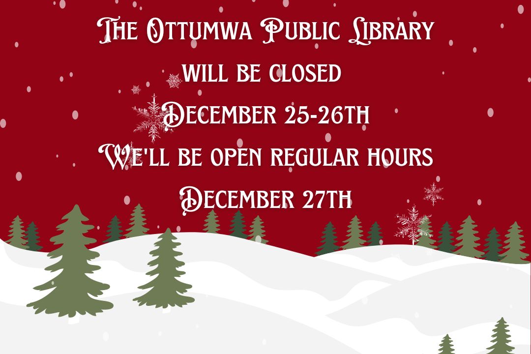 Library Closed Dec. 25 & 26