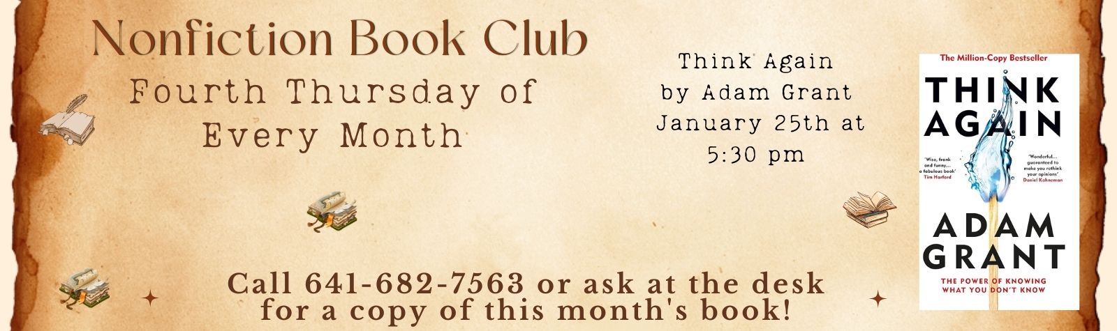 Nonfiction Book Club: January Meeting