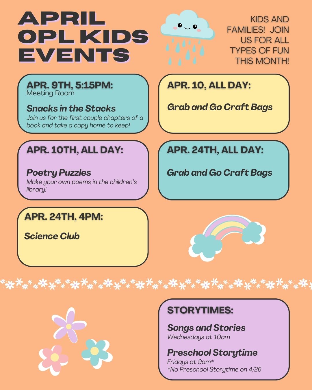 April 2024 Kids Events
