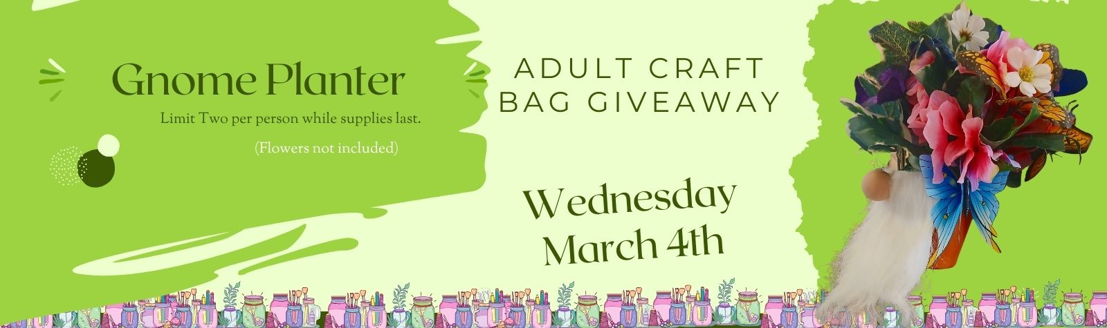 Adult Take & Make Craft Bag Giveaway