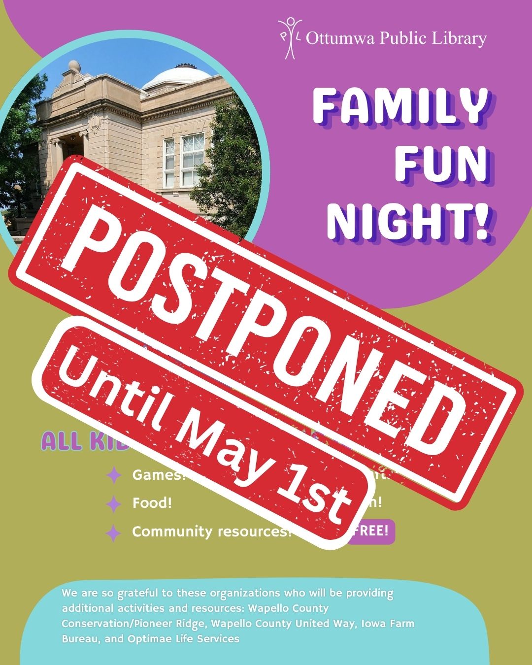 POSTPONED- Family Fun Night