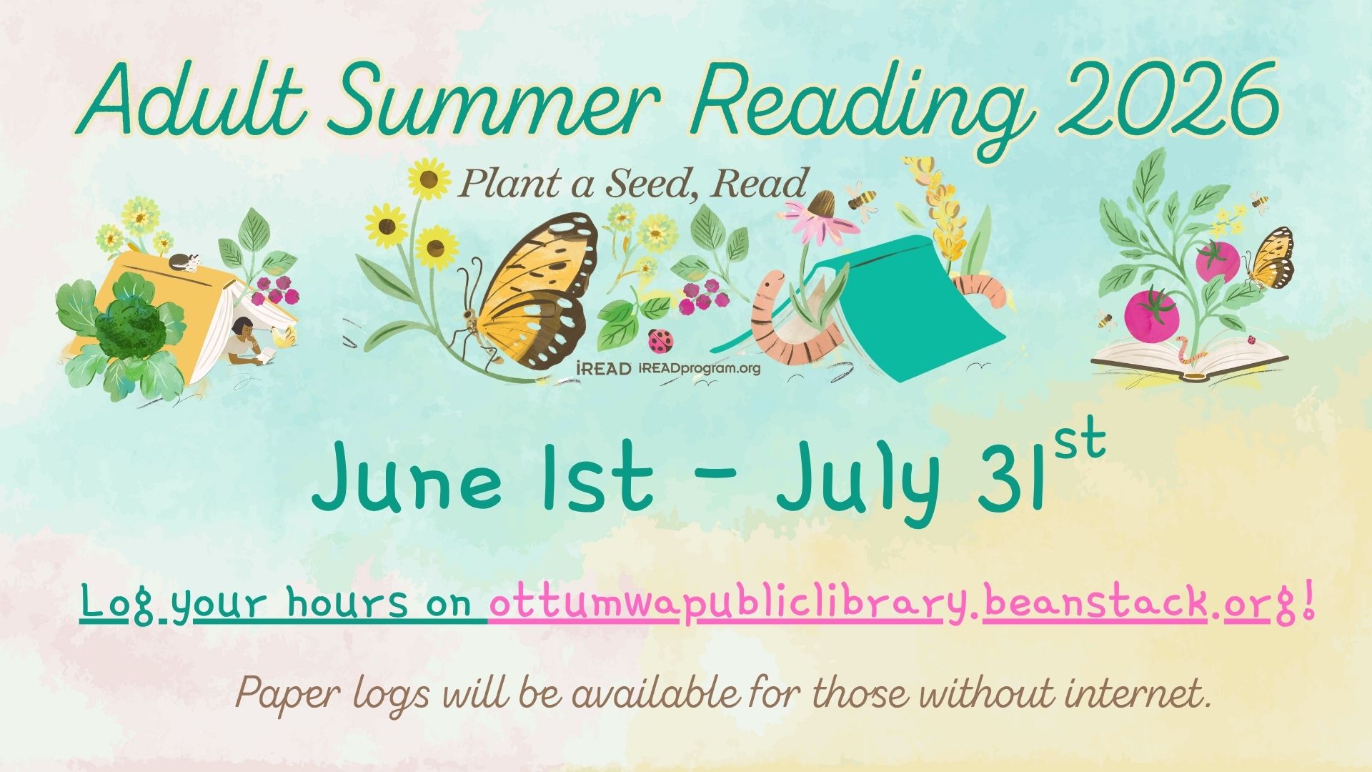 Adult Summer Reading 2026: Plant a Seed, Read!